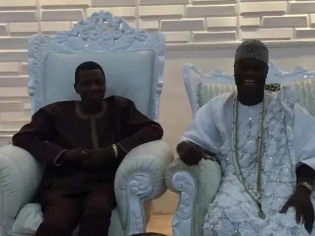 Pastor Adeboye took the highest seat meant for the king of Ife.