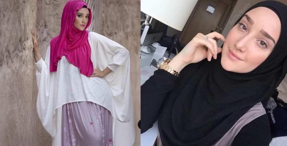 Hijab styles for diamond face shapes