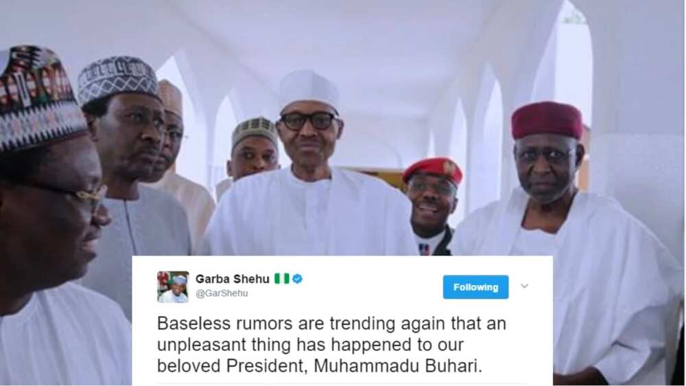Garba Shehu says that nothing unpleasant has happened to President Buhari and there is no cause for apprehension
