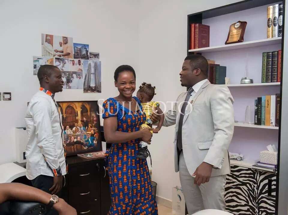 See photos of "lucky" Olajumoke in her new home