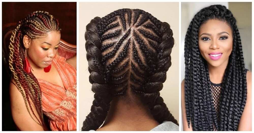 Braid hairstyles for long hair - Legit.ng