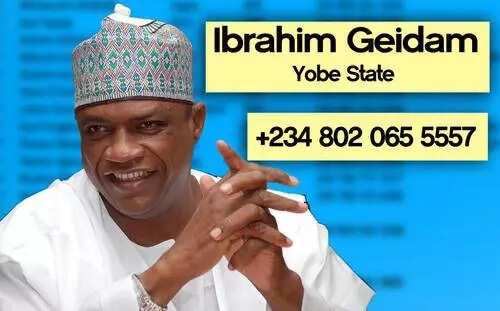 Phone numbers of serving governors in Nigeria published