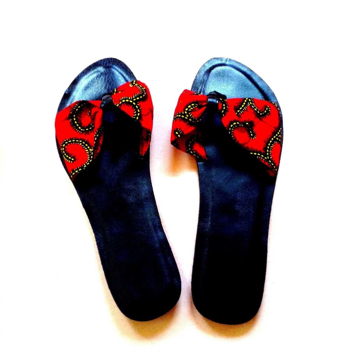 ankara slippers designs