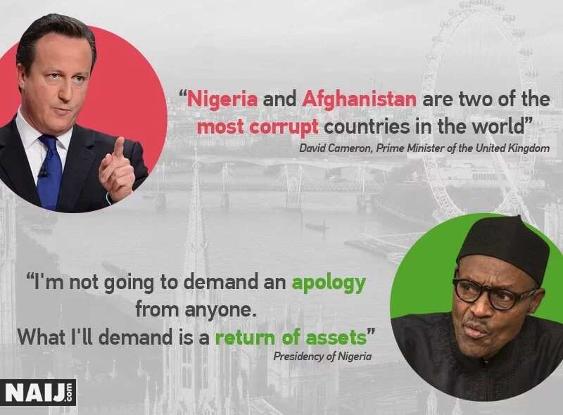 Cameron explains his comment about corruption in Nigeria