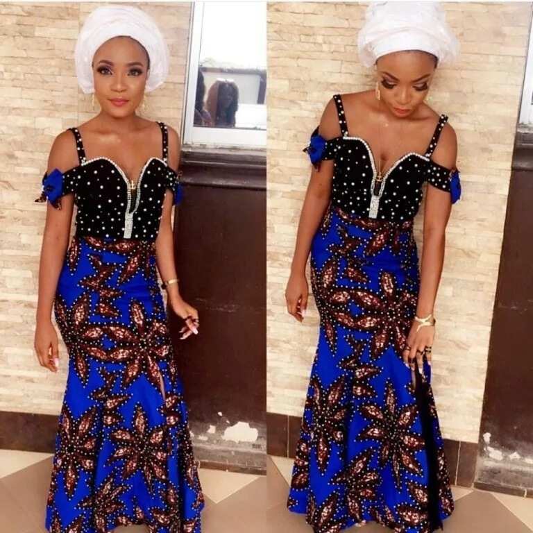 Ankara skirt and blouse style for wedding