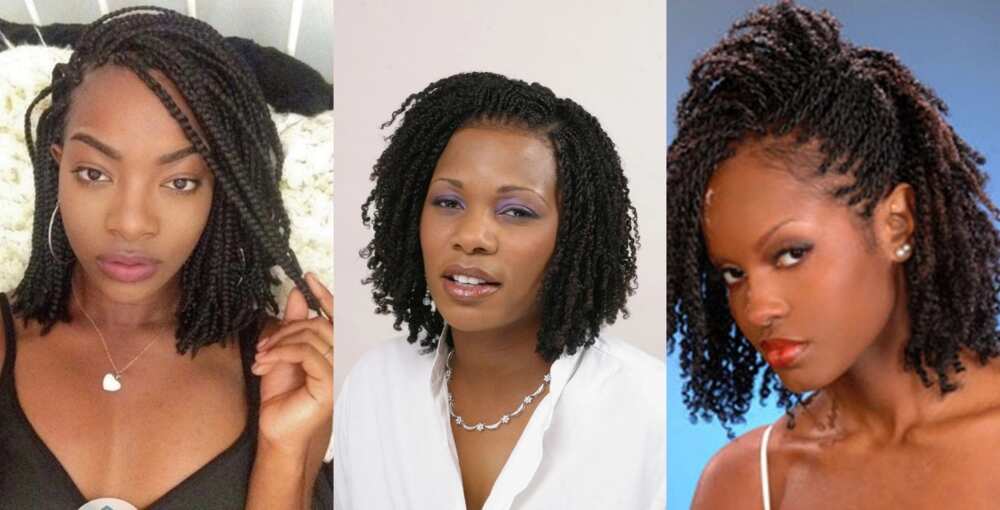 Braided hairstyles for short hair - Legit.ng