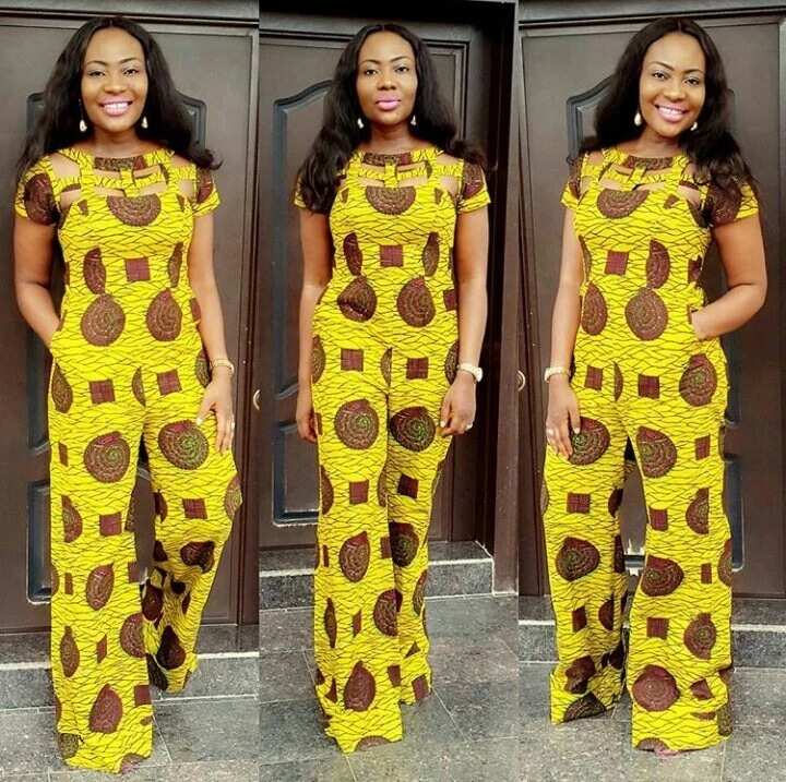 ankara jumpsuit styles for slim ladies