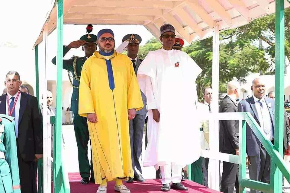 Buhari ya tarbi sarkin Morocco Buhari ya tarbi sarkin Morocco