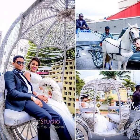 See this stunning Lagos couple in their horse carriage