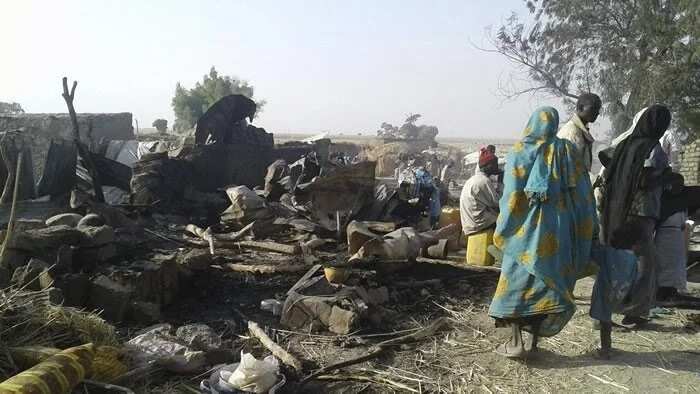 BREAKING: Military jet mistakenly drops bomb on IDP camp