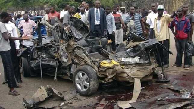 Accident on a Nigerian road