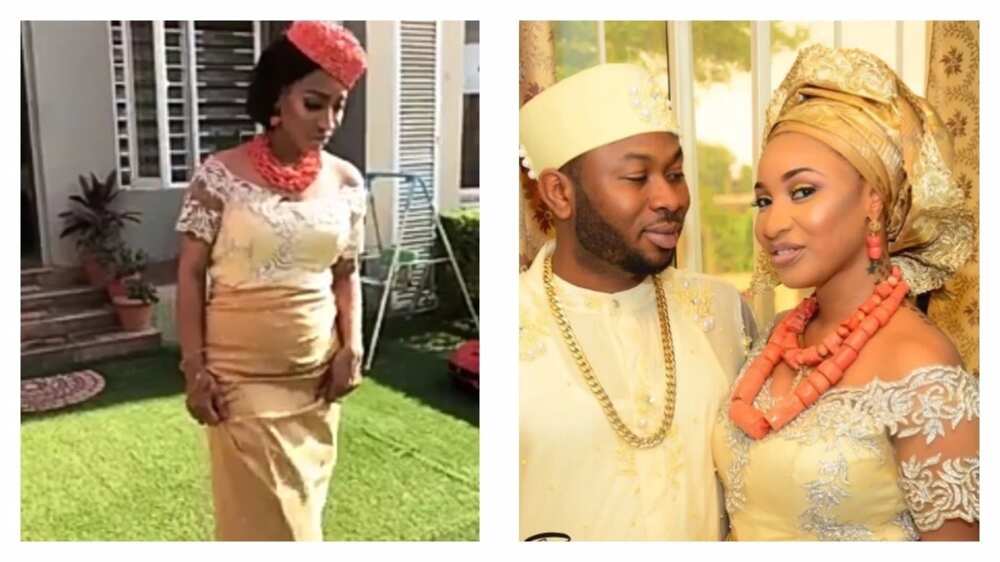 Tonto Dikeh wears her traditional marriage outfit for her chieftaincy ceremony (photos)