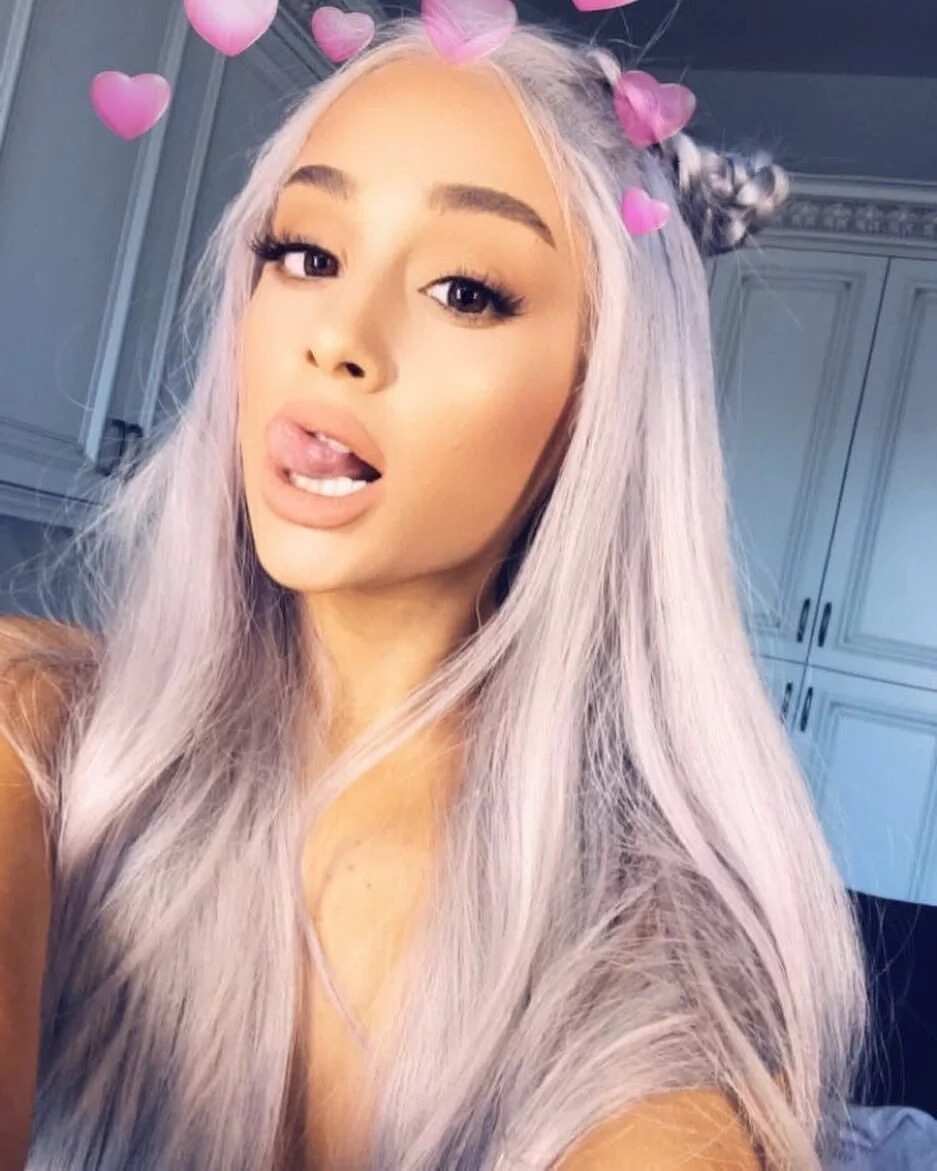 ariana grande purple hair 2022