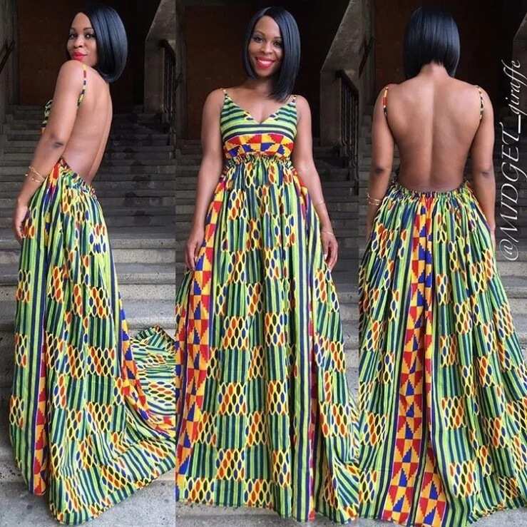 Flowing gowns made with ankara to rock in 2018 