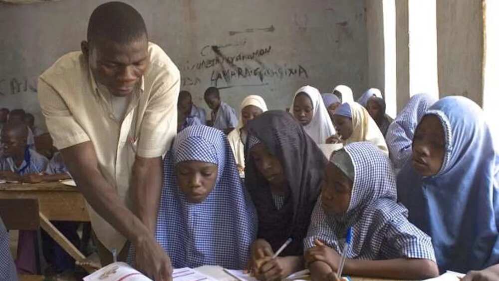 Nigerian girls in class