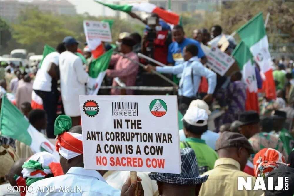 See How NLC protested against government in Abuja (photos)