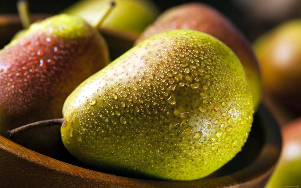 Pear is excellent for breakfast and a snack