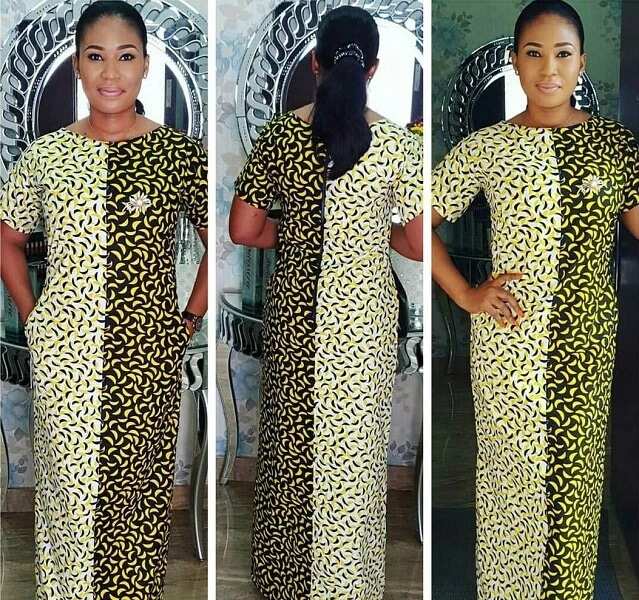 latest ankara maxi gown styles