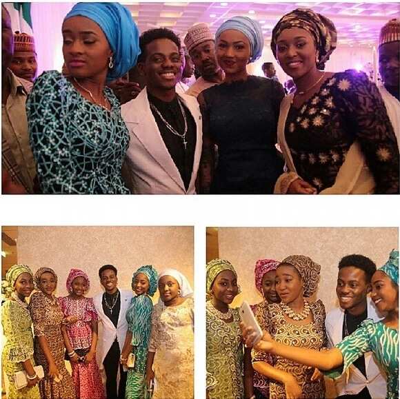 Korede Bello Takes Selfie With President Buhari’s Daughters