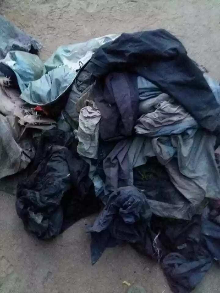 Soldiers ambush Boko Haram; recover clothes, tools (photos)
