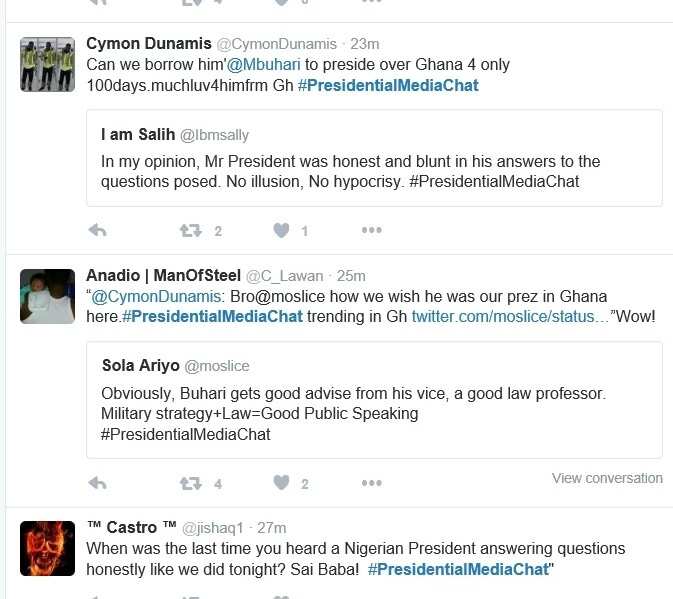 Nigerians React To PMB's Media Chat