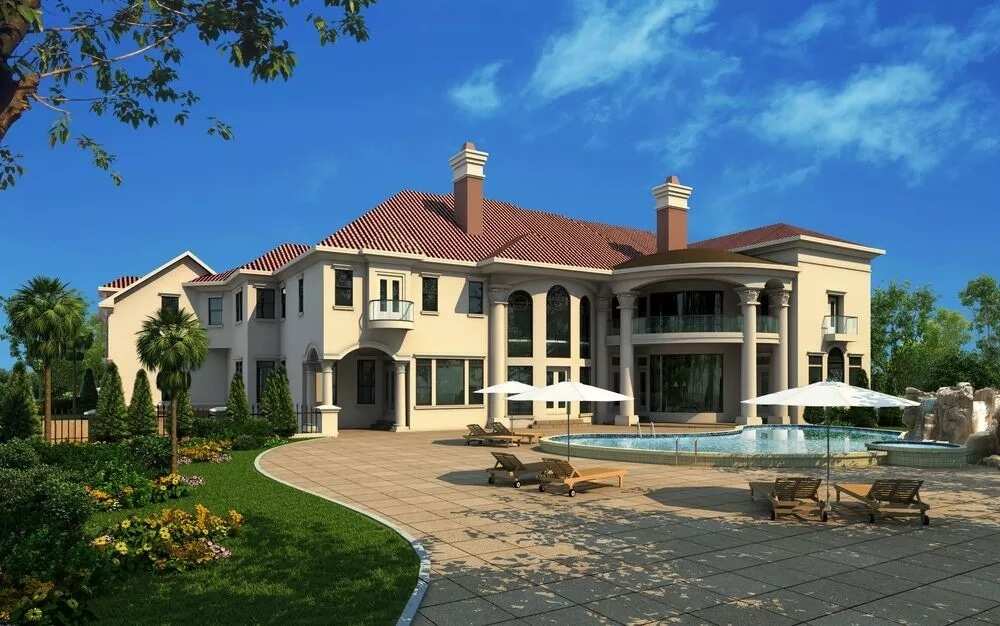 a huge mansion