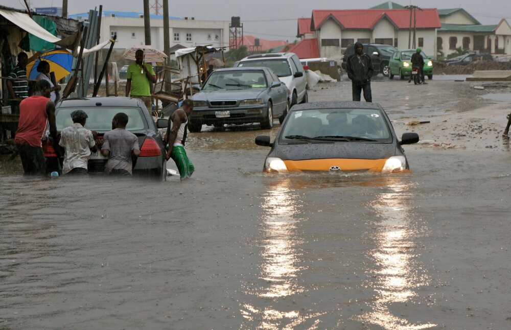 Heavy rainfall causes flood in Lagos