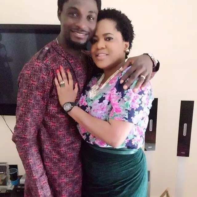 Toyin Aimakhu with husband