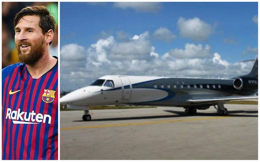 Barcelona forward Lionel Messi has acquired a Gulfstream V private jet 