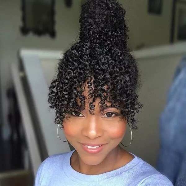 Natural hairstyles for medium length hair