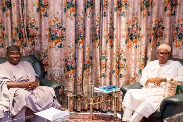 President Buhari meets with Enugu state governor
