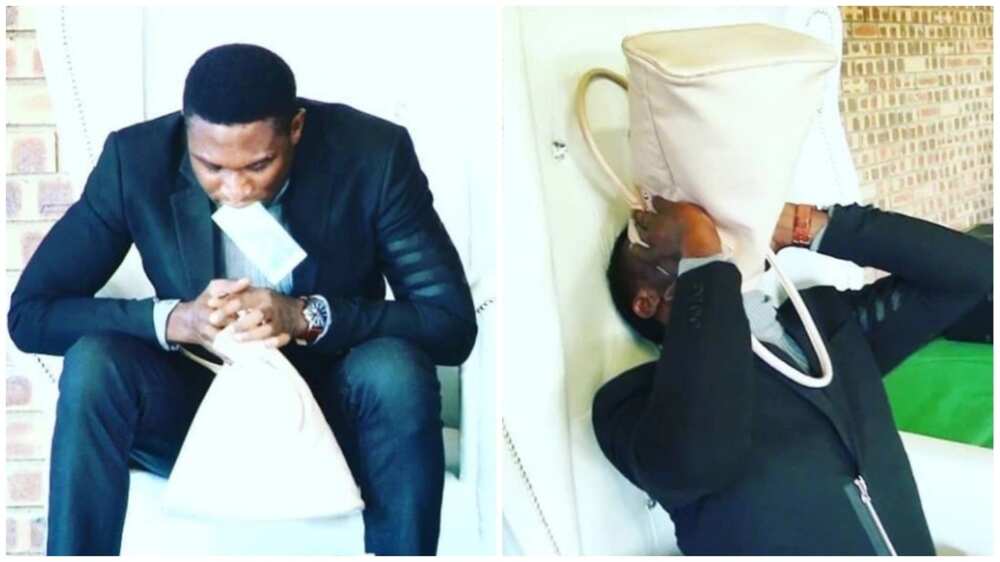 Nigerian pastor Prophet Anointed CFM reportedly vomits “miracle money” during service in S'Africa
