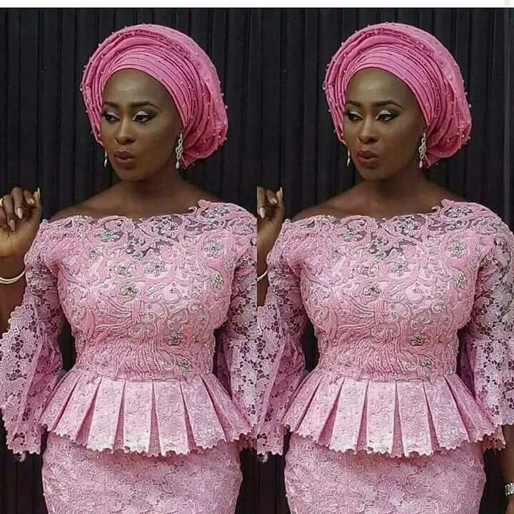 nigerian lace blouse styles