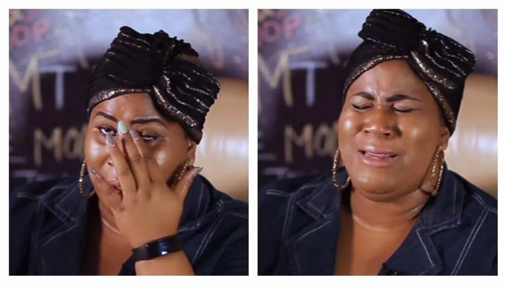 Comedienne Chigul burst into tears during interview, speaks on her broken marriage (photos, video)
