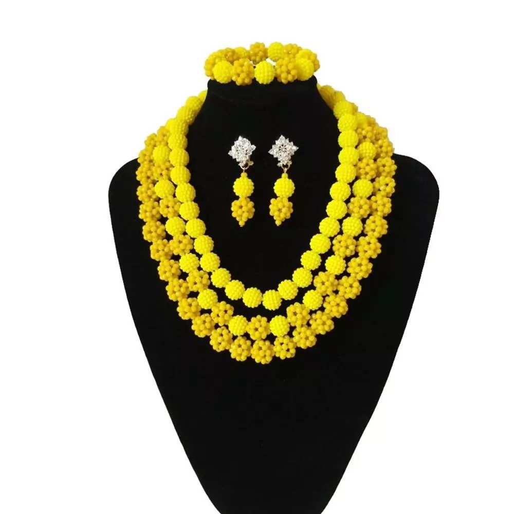 yellow beads