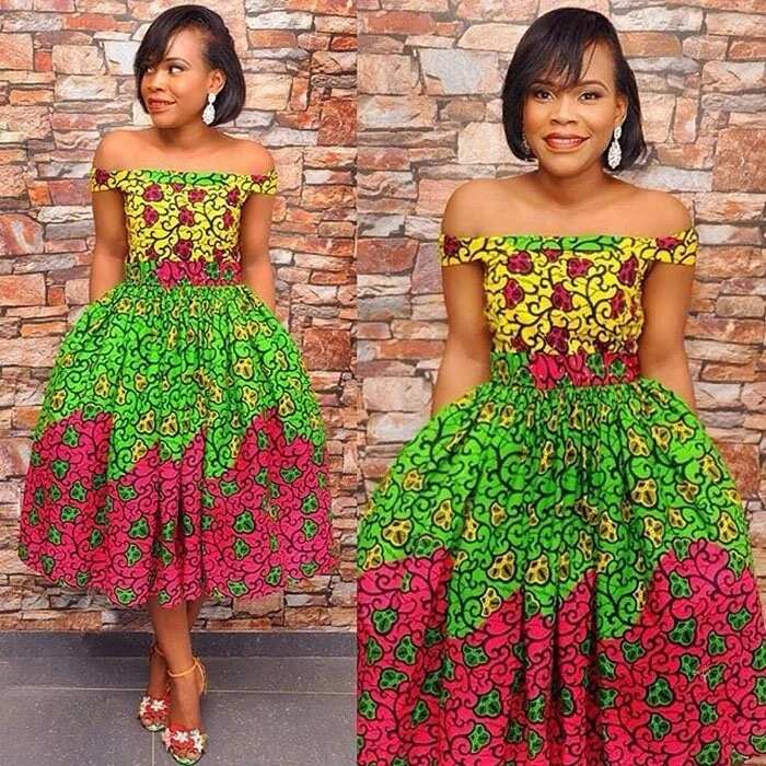 Ankara flowing gown outlet styles