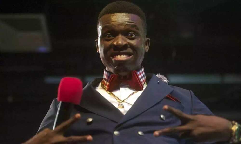 Akpororo on a stage Akpororo on a stage