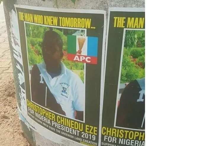 Poster of alleged APC candidate to contest for 2019 presidential election surfaces online (photo)