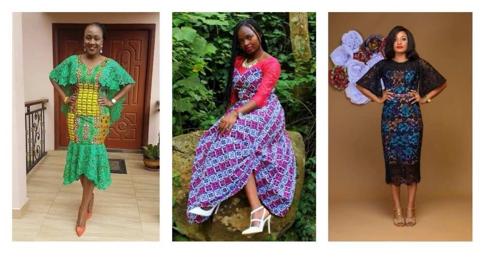 Ankara dresses with lace that are popular this season 