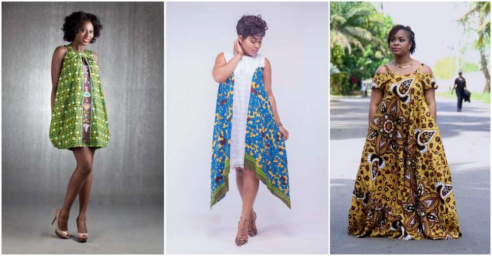 Maternity gowns sewn with Ankara in Nigeria 2018
