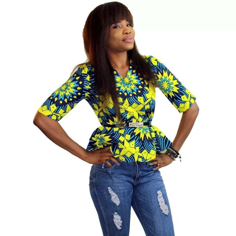 Latest Ankara blouse styles 5