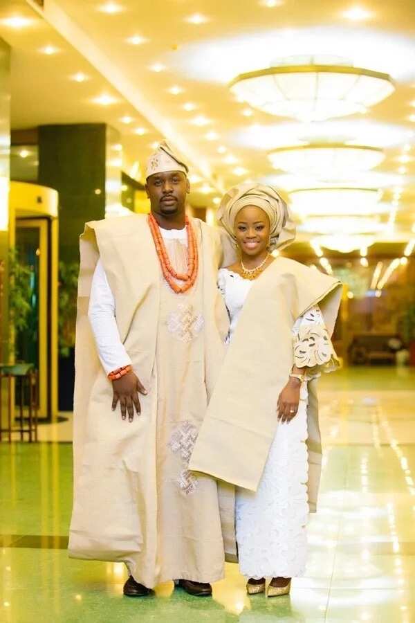 white traditional wedding attire