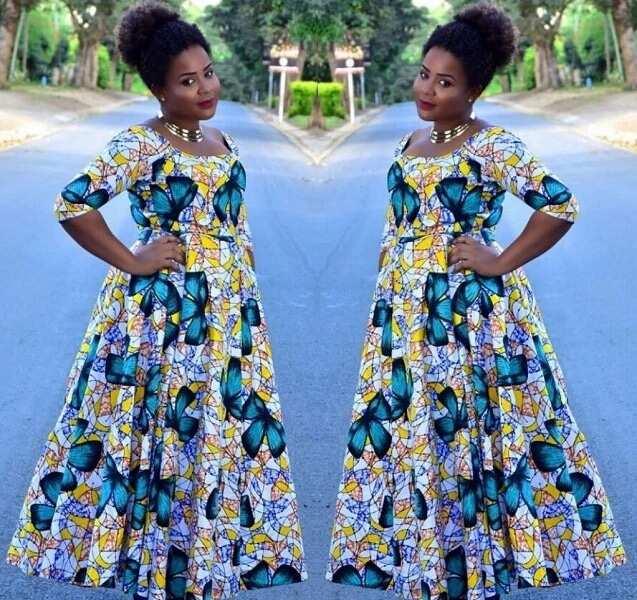 Ankara long dress sale