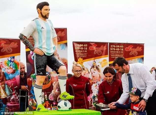 Argentina players celebrate Messi's 31st birthday