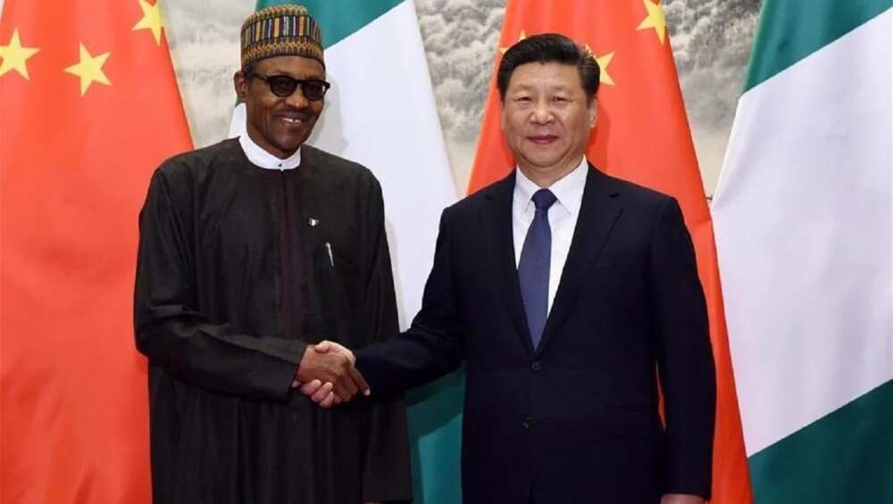 Buhari and the Chinese president Xi Jinping in 2016