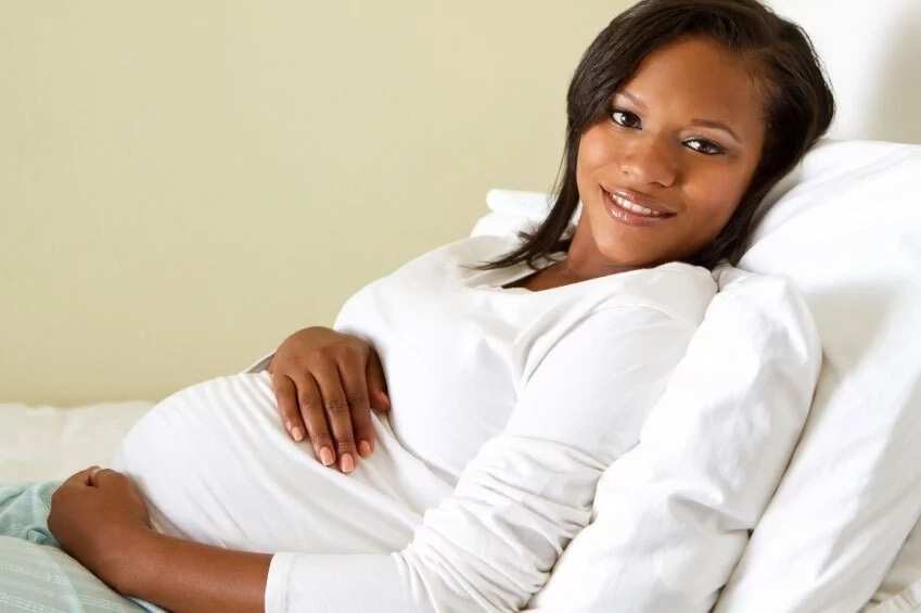 Black pregnant woman