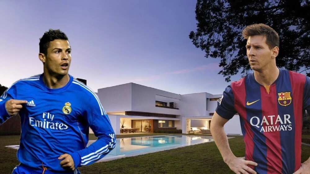 Messi house vs Ronaldo house
