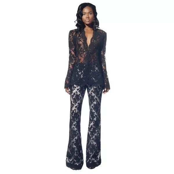 French lace suit