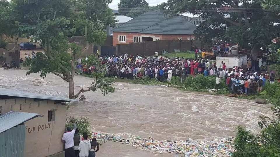 Suleja, a town near Abuja experienced massive flooding on Sunday Photo credits: Sahara Reporters