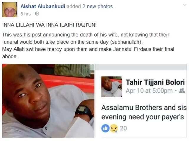 Nigerian man dies just hours after announcing wife’s death on Facebook